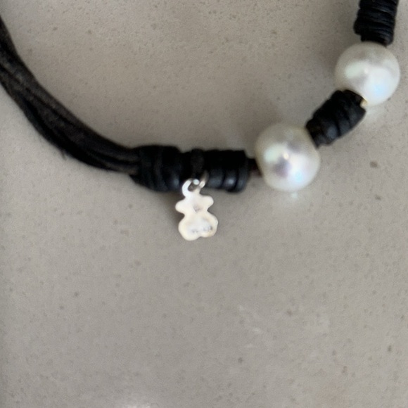 Bracelet Tous real Perl and leather normal wear - Picture 2 of 4